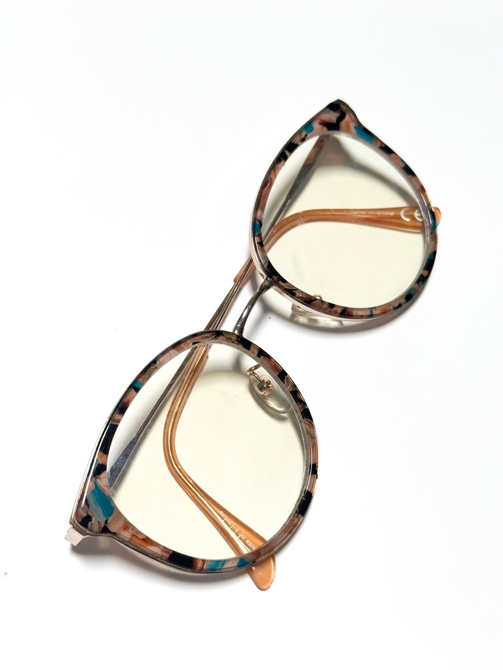 House of Harlow 1960 Marnie Confetti Tortoiseshell Eyeglasses Optical Frames